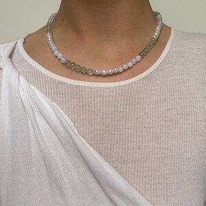 Handmade Pearl Natural Stone Beaded Necklace Choker | Pearl Beaded Necklace